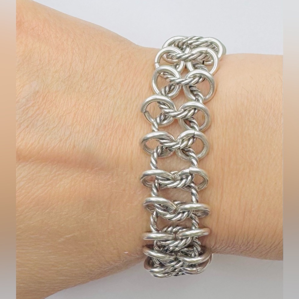 David Yurman Atlas Chainmail Bracelet With
Gold - Picture 8 of 9